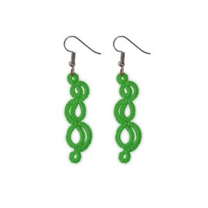 tatting earrings - tatting uhani