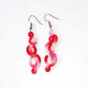 tatting earrings - tatting uhani