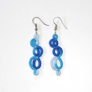 tatting earrings - tatting uhani