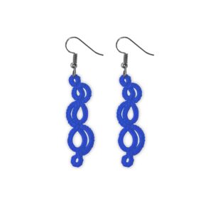 tatting earrings - tatting uhani