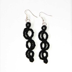 tatting earrings - tatting uhani